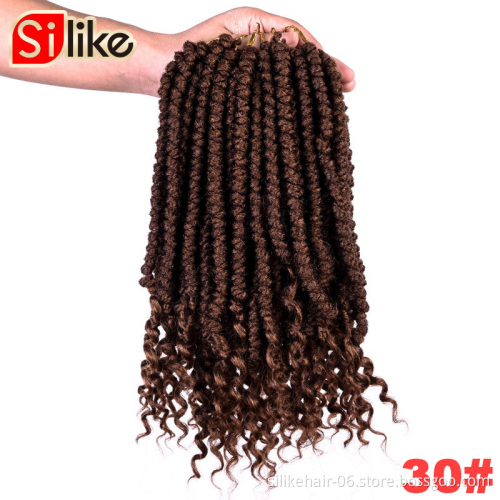 12 inch Spring Twist Hair Braiding 12 Root/packs Passion Twist Hair Senegalese bomb Twist Curly Crochet Hair Extensions